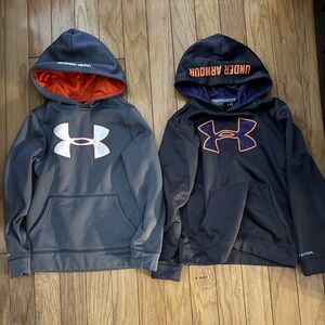 Under Armour Kids' Gray and Black Hoodies